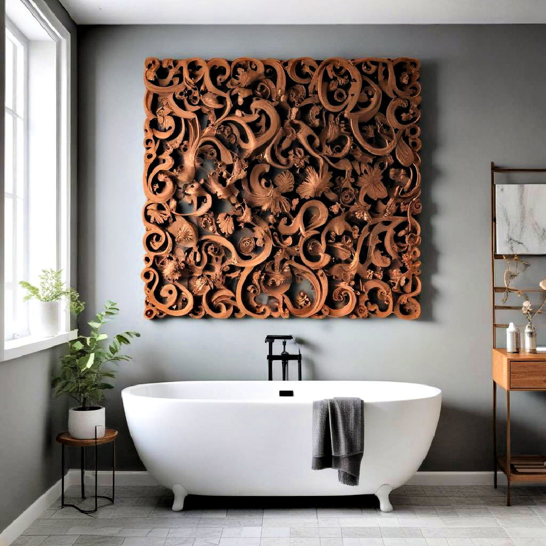 3d wall art for bathroom - 25 Bathroom Art Ideas