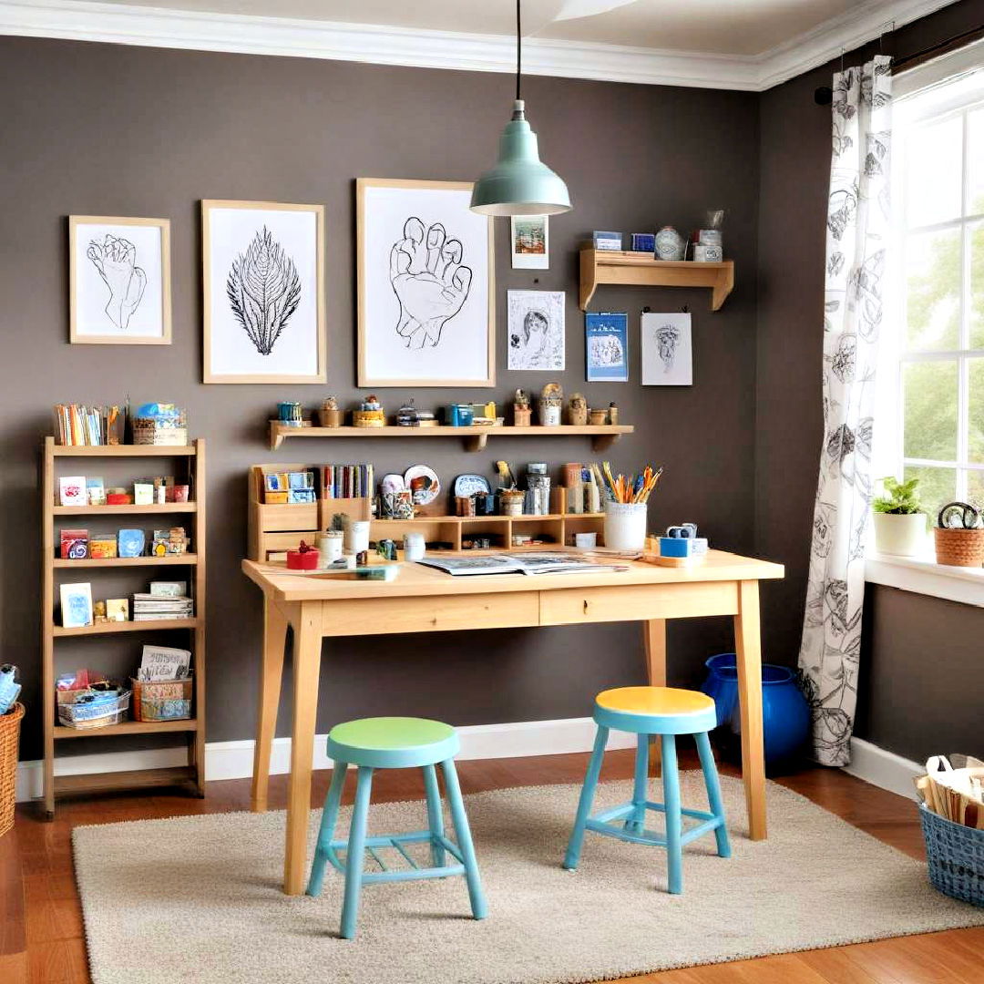 DIY craft station for boys room - 40 Boys Room Ideas