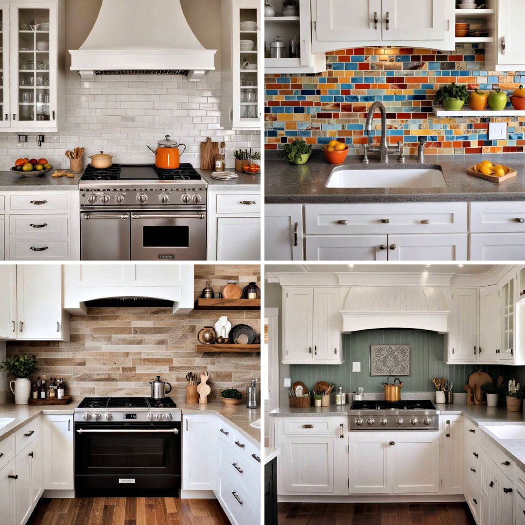 25 Backsplash Ideas for White Cabinets and Granite