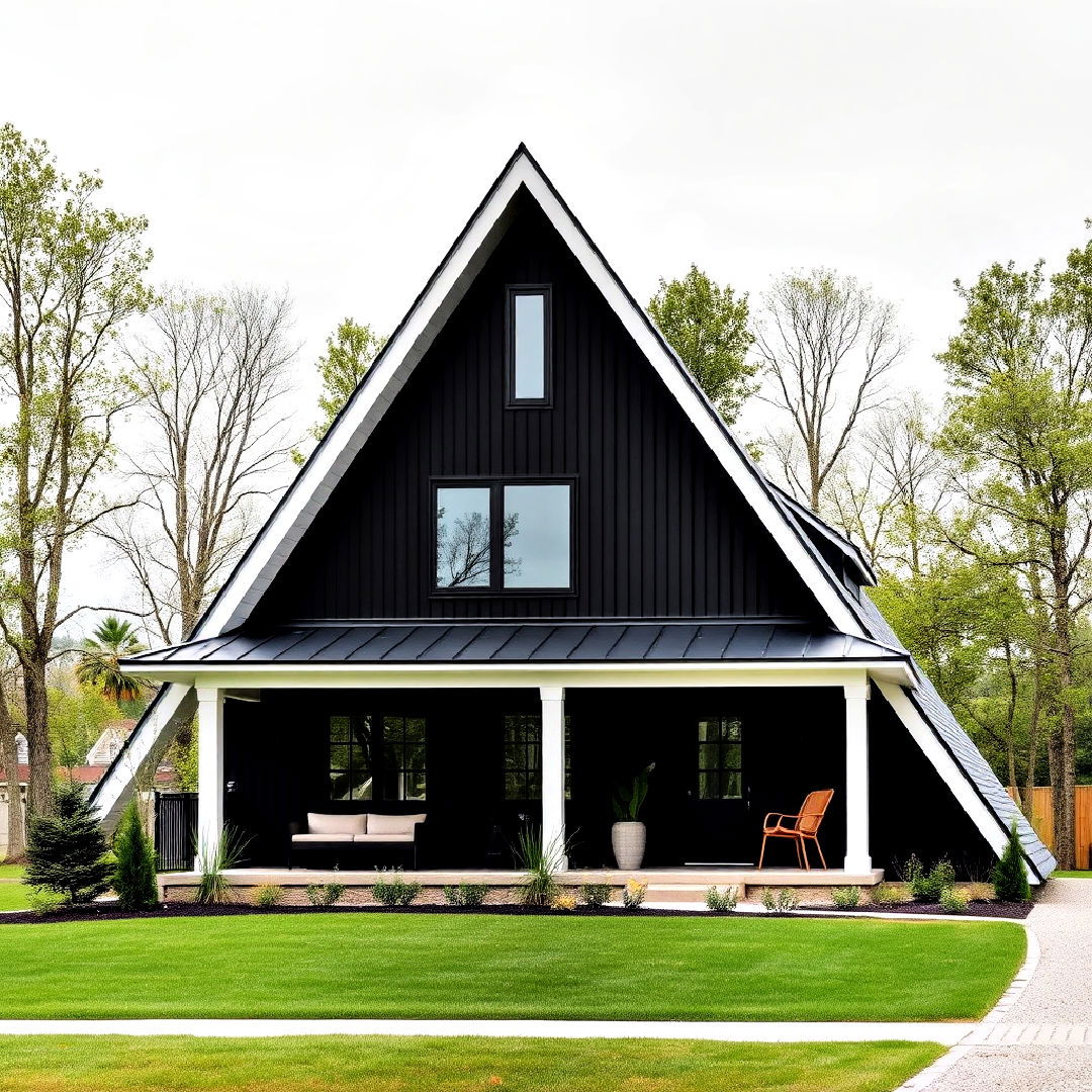 a frame design for black farmhouse exterior - 40 Black Modern Farmhouse Exterior Design Ideas