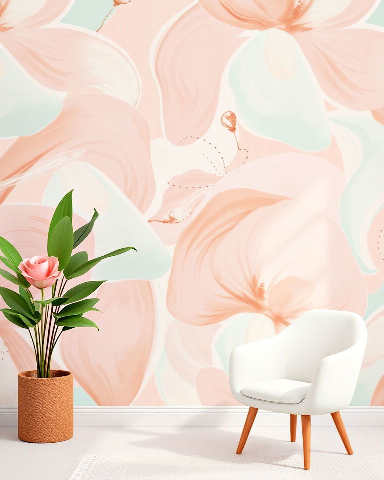abstract wallpaper for danish pastel room - 25 Danish Pastel Room Ideas