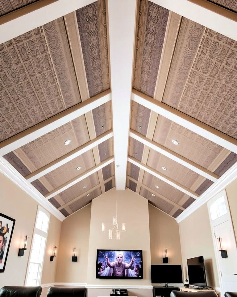 acoustic panels on vaulted ceiling - 40 Vaulted Ceiling Ideas
