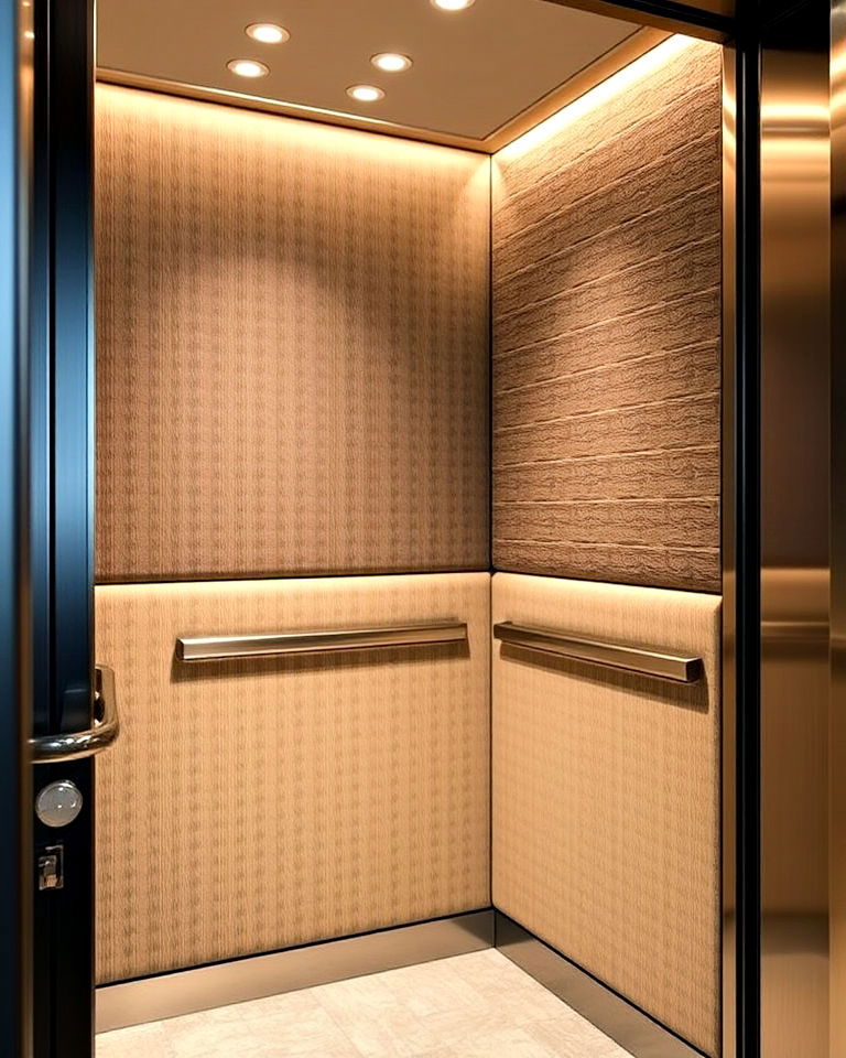 acoustic panels to reduce noise - 25 Elevator Design Ideas