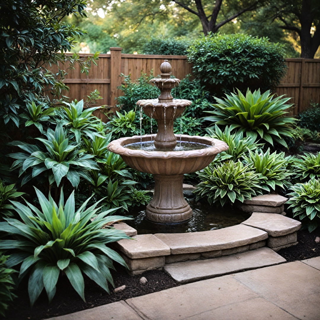 add a modern water feature - 40 Small Front Yard Landscaping Ideas