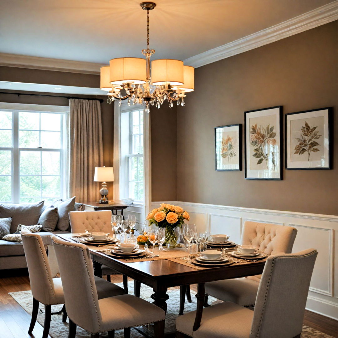add ambient lighting - 40 Dining Room Decor Ideas