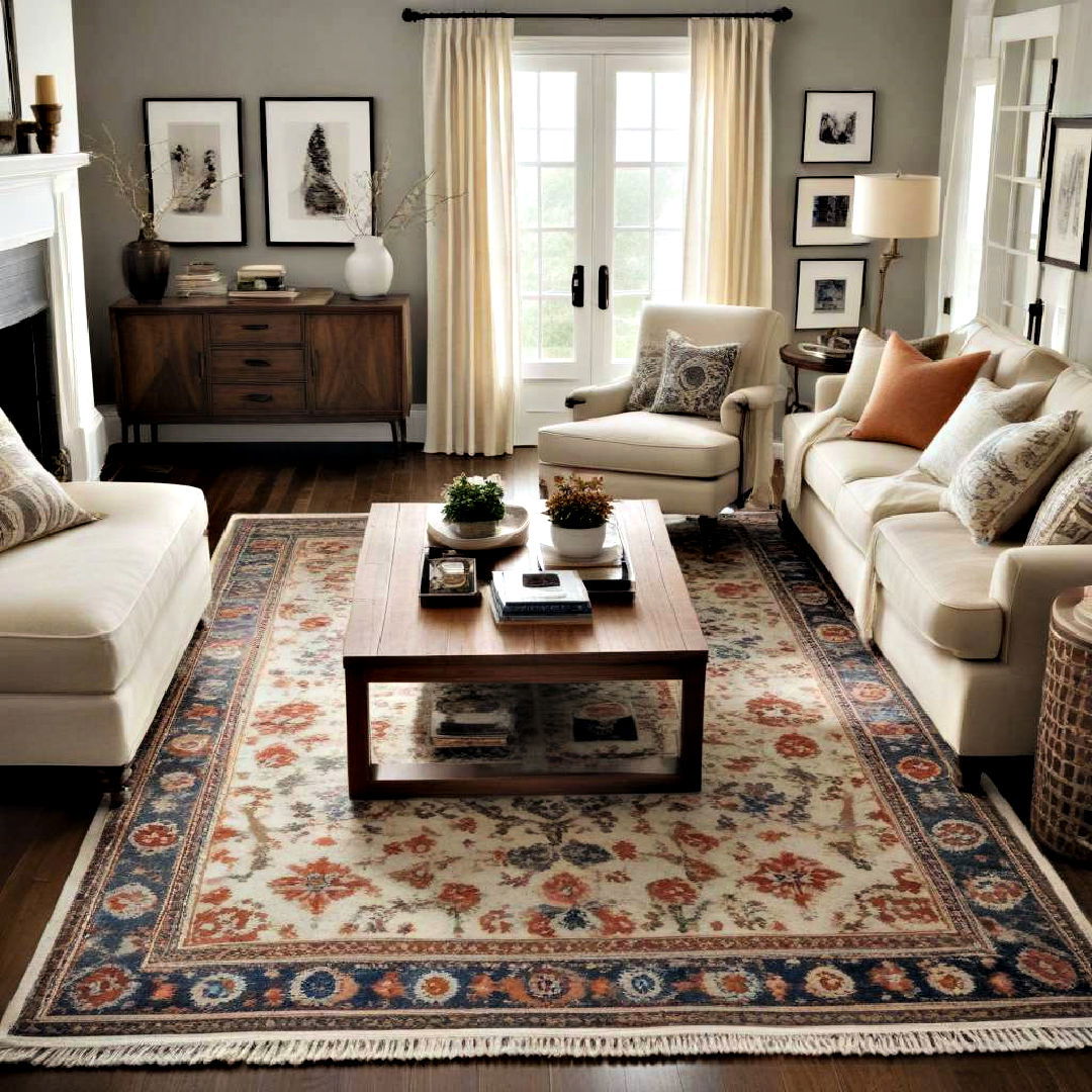 add area rug - 40 Living Room Ideas