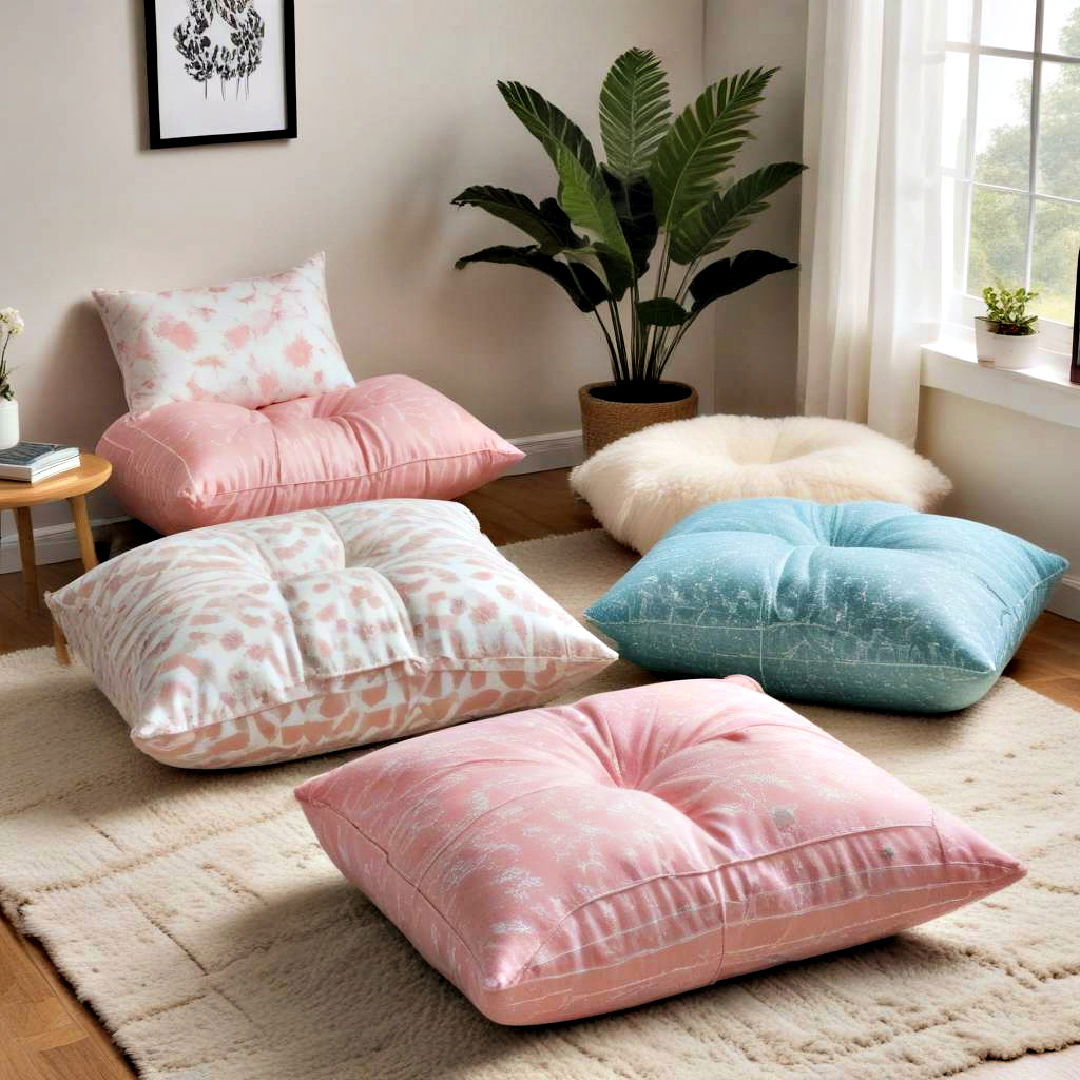 add floor pillows - 40 Teenage Girl Bedroom Ideas