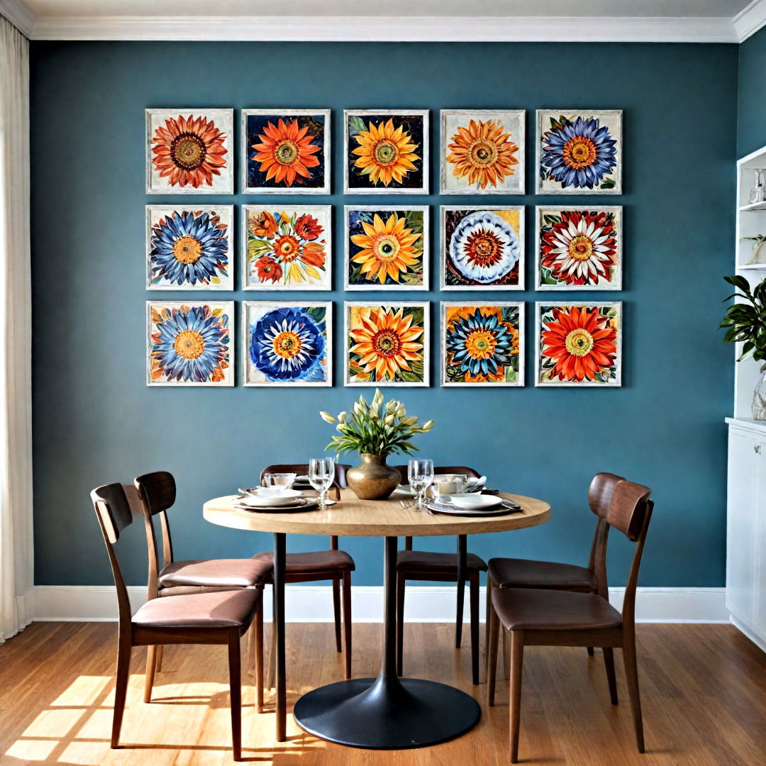 add statement wall art - 40 Dining Room Decor Ideas