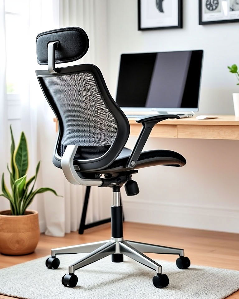 adjustable ergonomic office chair - 40 Modern Home Office Ideas