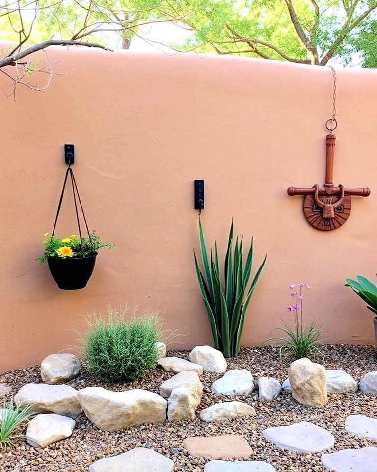 adobe walls for southwest inspired front yard - 20 Southwest Landscaping Ideas for Front Yard