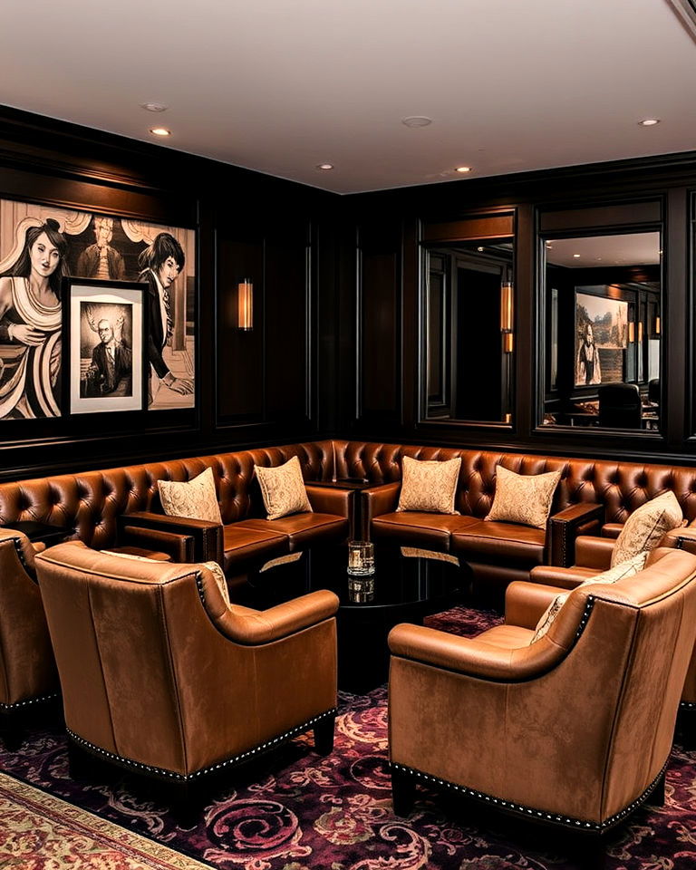 aesthetic custom cigar lounge seating - 20 Cigar Room Ideas