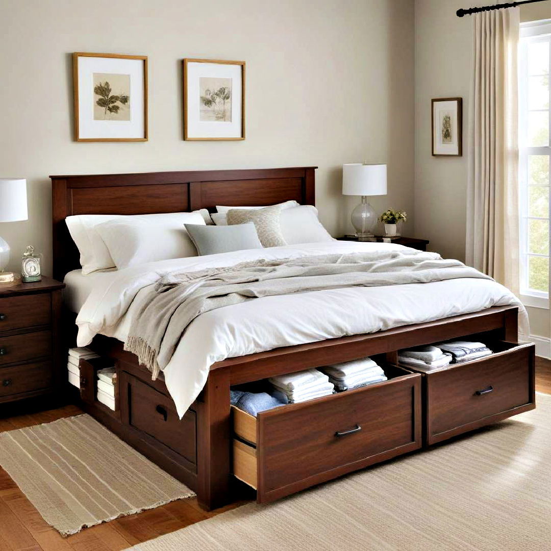 aesthetic footboard storage - 40 Small Bedroom Ideas