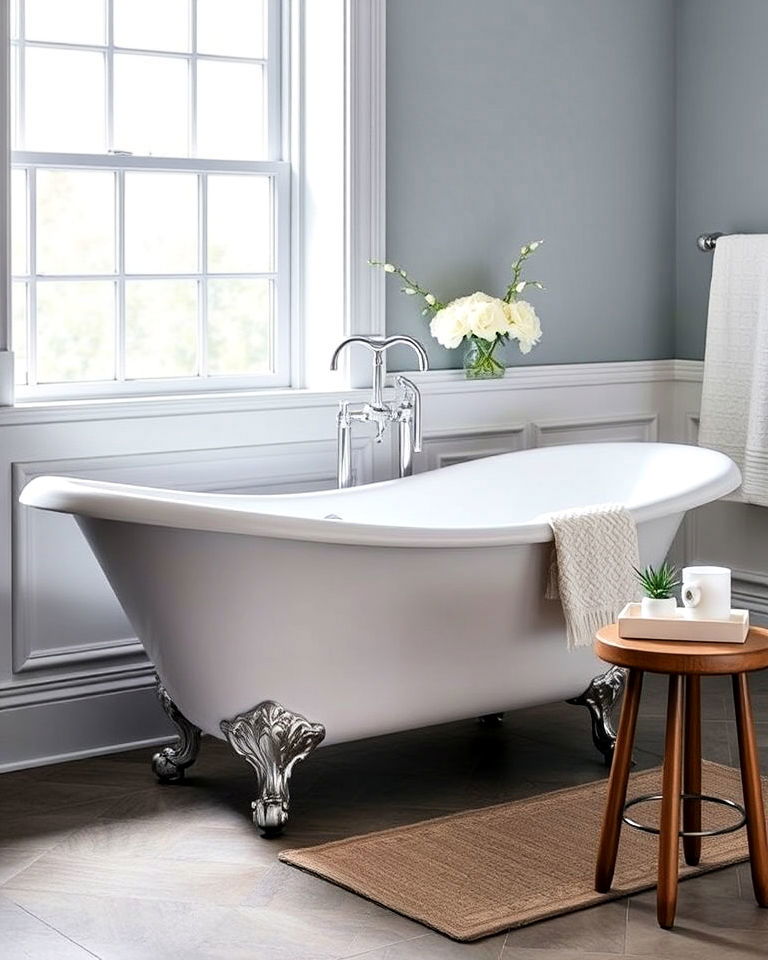 aesthetic freestanding bathtub - 20 Aesthetic Bathroom Ideas