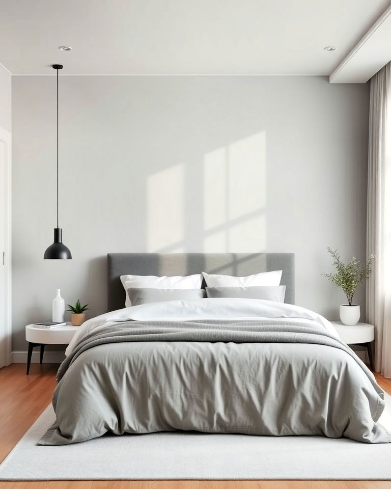 aesthetic monochromatic color scheme - 20 Dreamy Bedroom Design Ideas