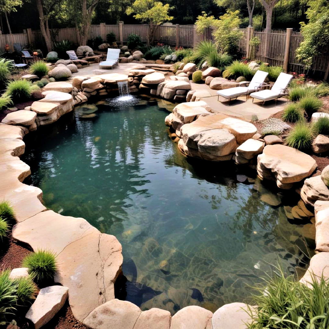 aesthetic natural rock pool - 40 Backyard Pool Ideas