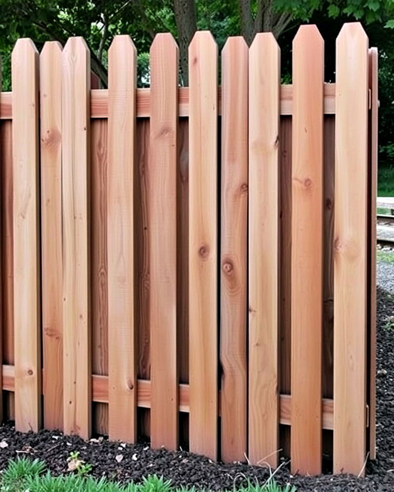 aesthetic railroad ties fencing for privacy - 20 Railroad Ties Landscaping Ideas