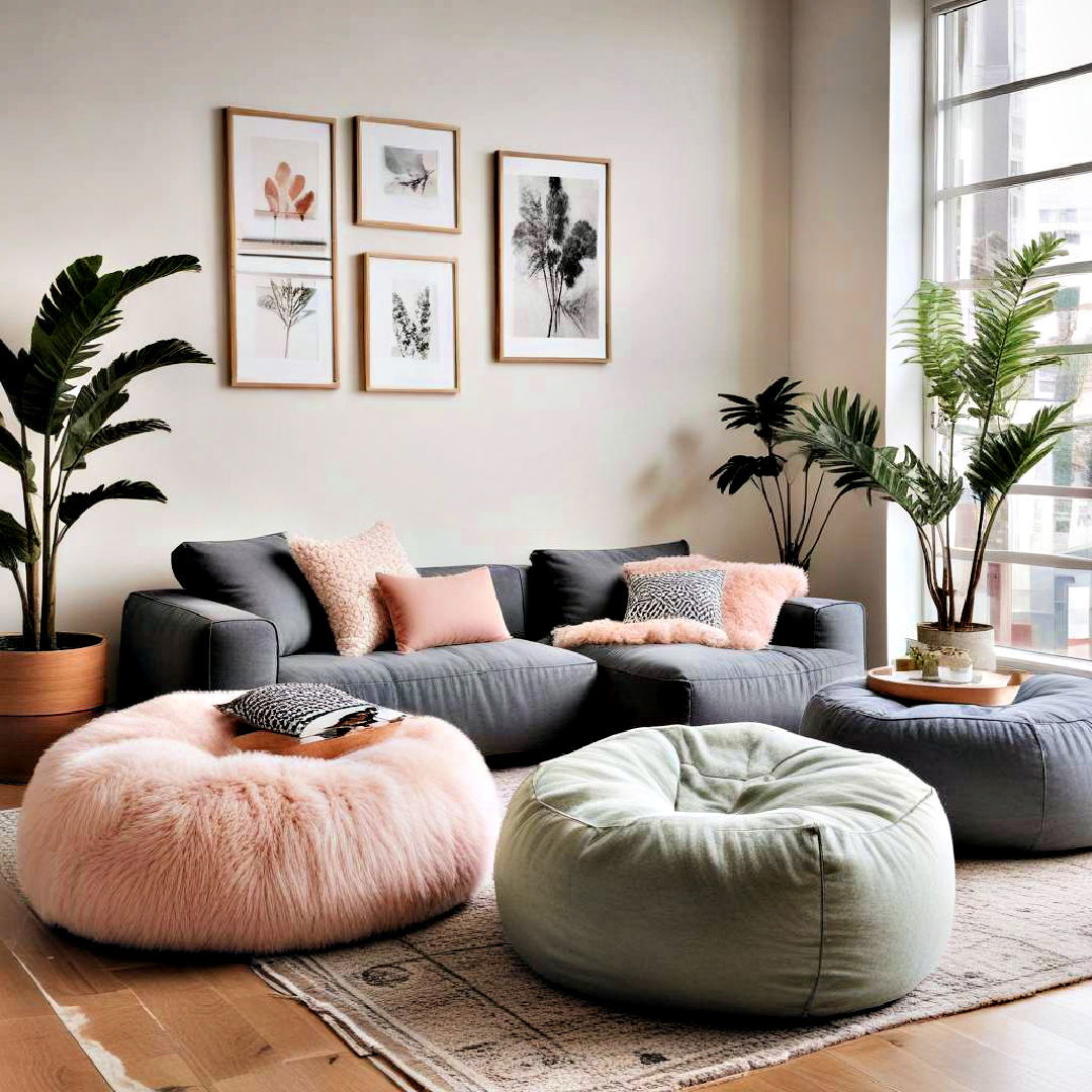 aesthetic room with cozy seating - 40 Aesthetic Room Ideas