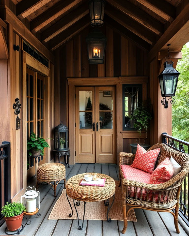 aesthetic rustic charm balcony - 20 Mansion Balcony Ideas