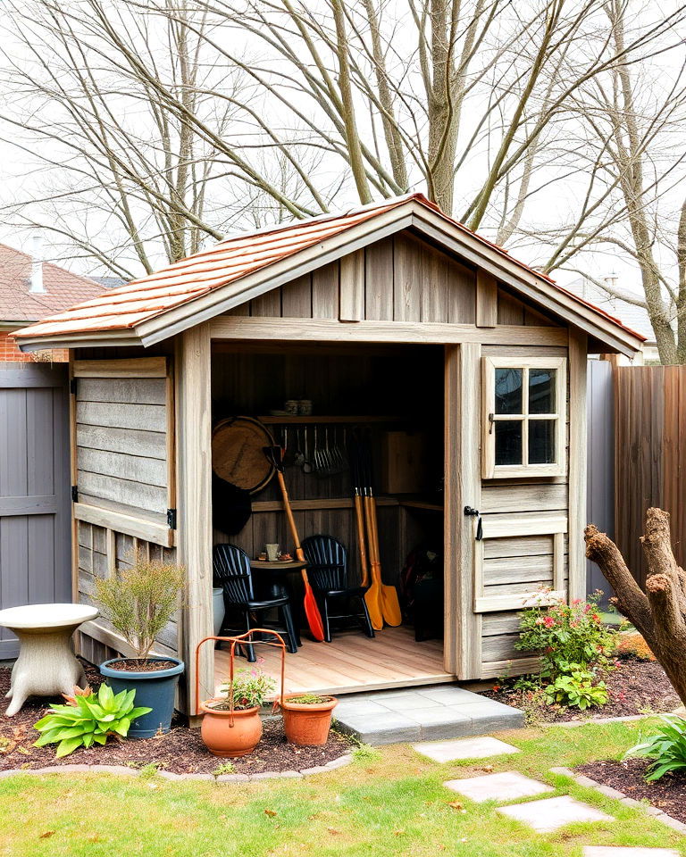 aesthetic rustic garden shed - 30 Rustic Landscaping Ideas
