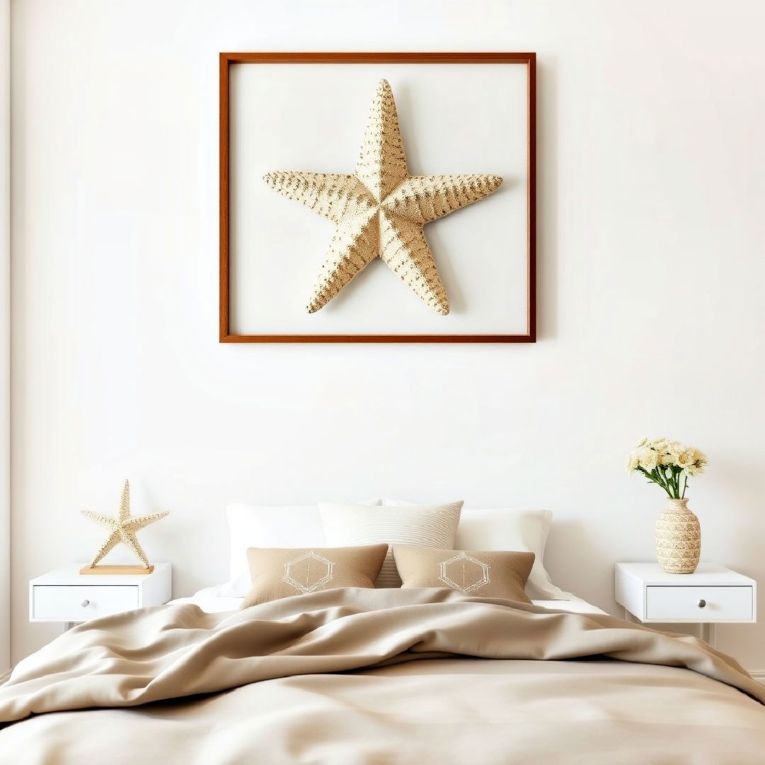 aesthetic starfish wall art - 40 Ocean-themed Bedroom Ideas
