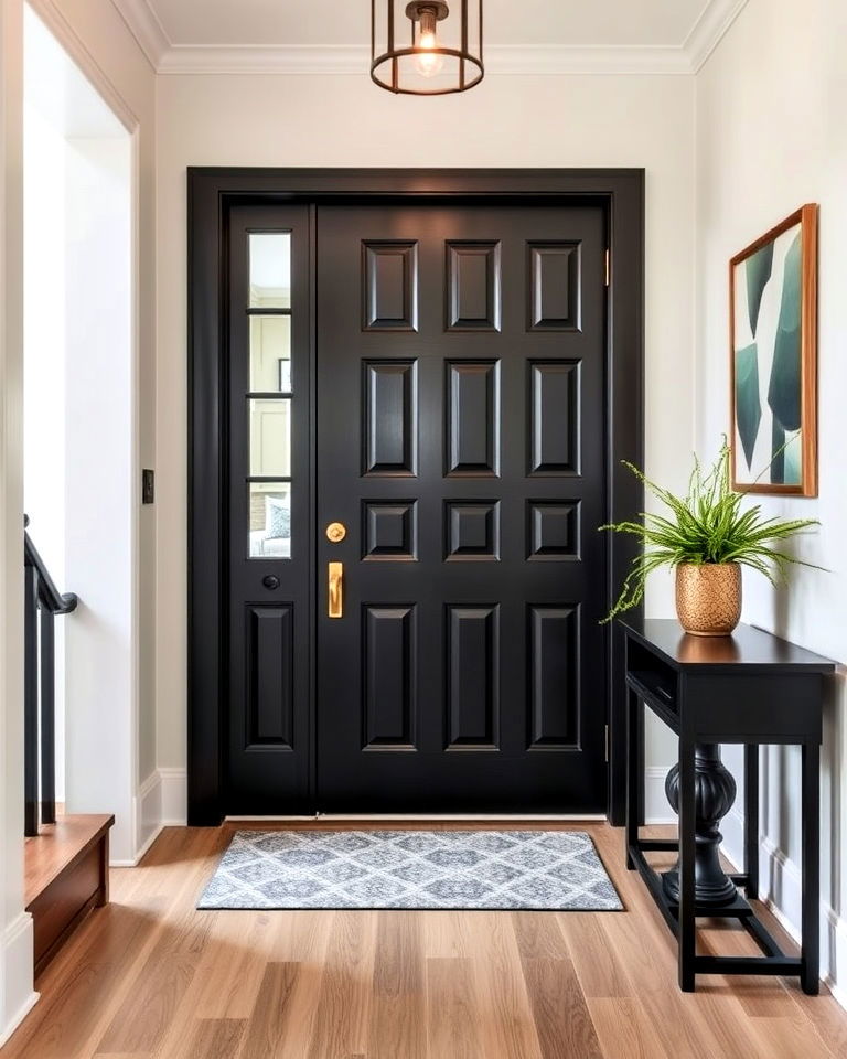 aesthetic statement doorknob - 50 Foyer Decor Ideas