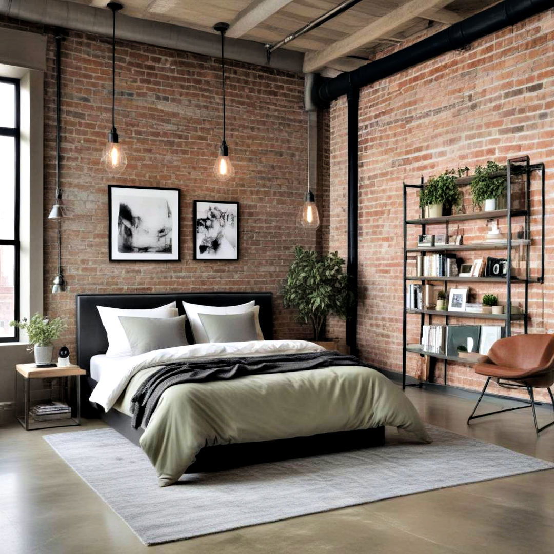 aesthetic urban loft - 25 Sage Green and Grey Bedroom Ideas