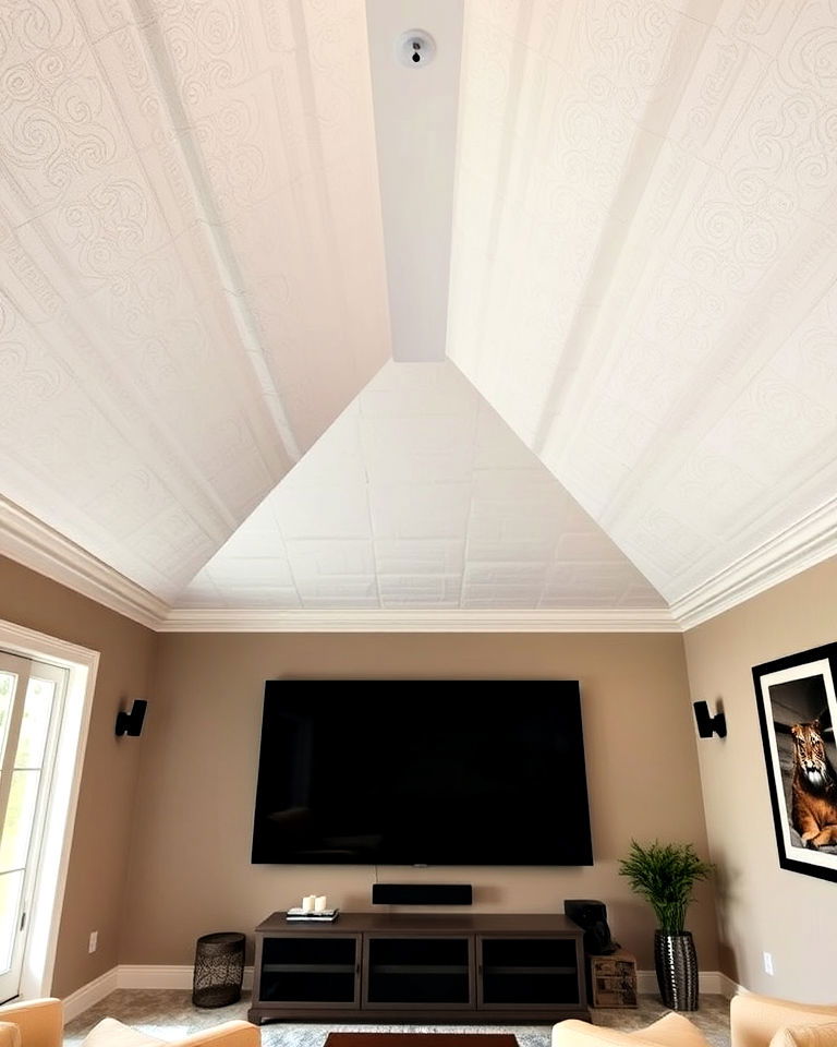aesthetic vaulted ceiling with soundproof insulation - 40 Vaulted Ceiling Ideas