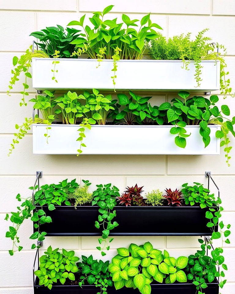 aesthetic vertical wall planters - 30 Planter Box Ideas