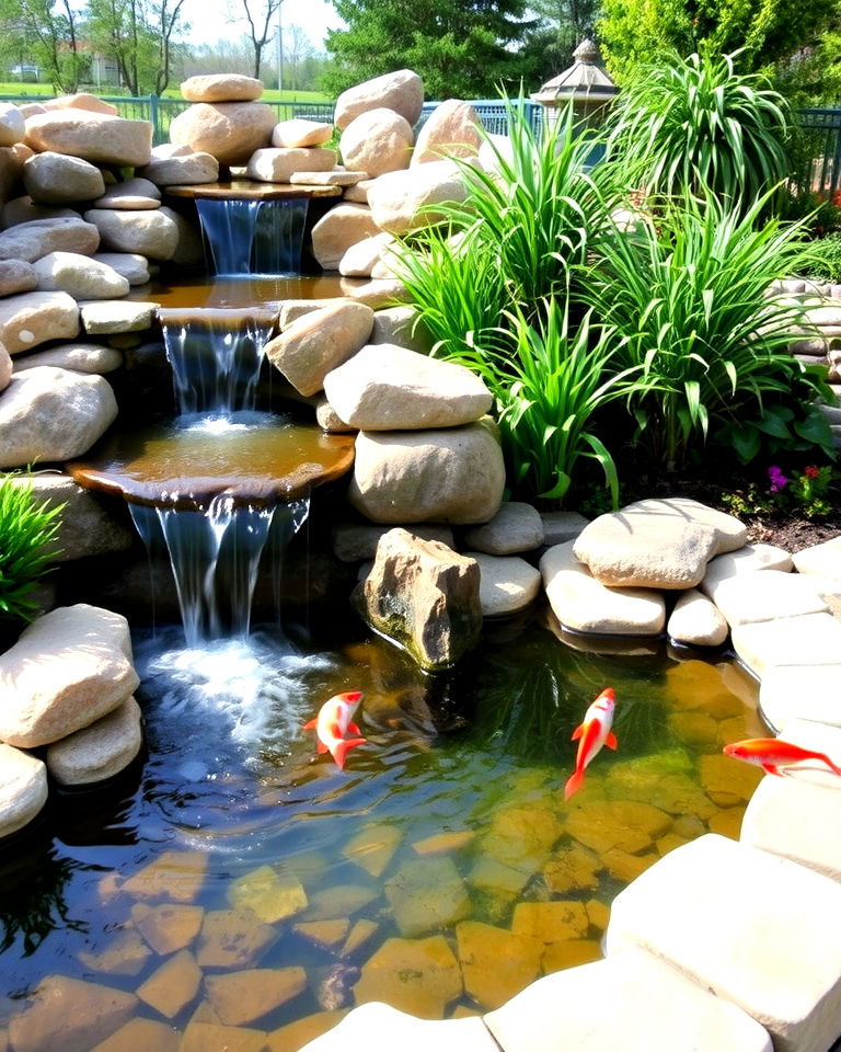 aesthetic water feature for serenity - 30 Colorado Landscaping Ideas