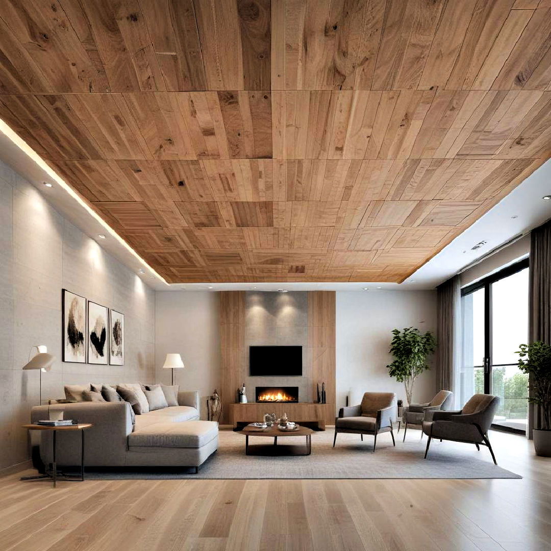 aesthetic wood ceiling tiles - 25 Wood Ceiling Ideas