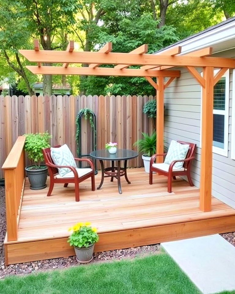 affordable compact corner deck - 30 Backyard Deck Ideas on a Budget