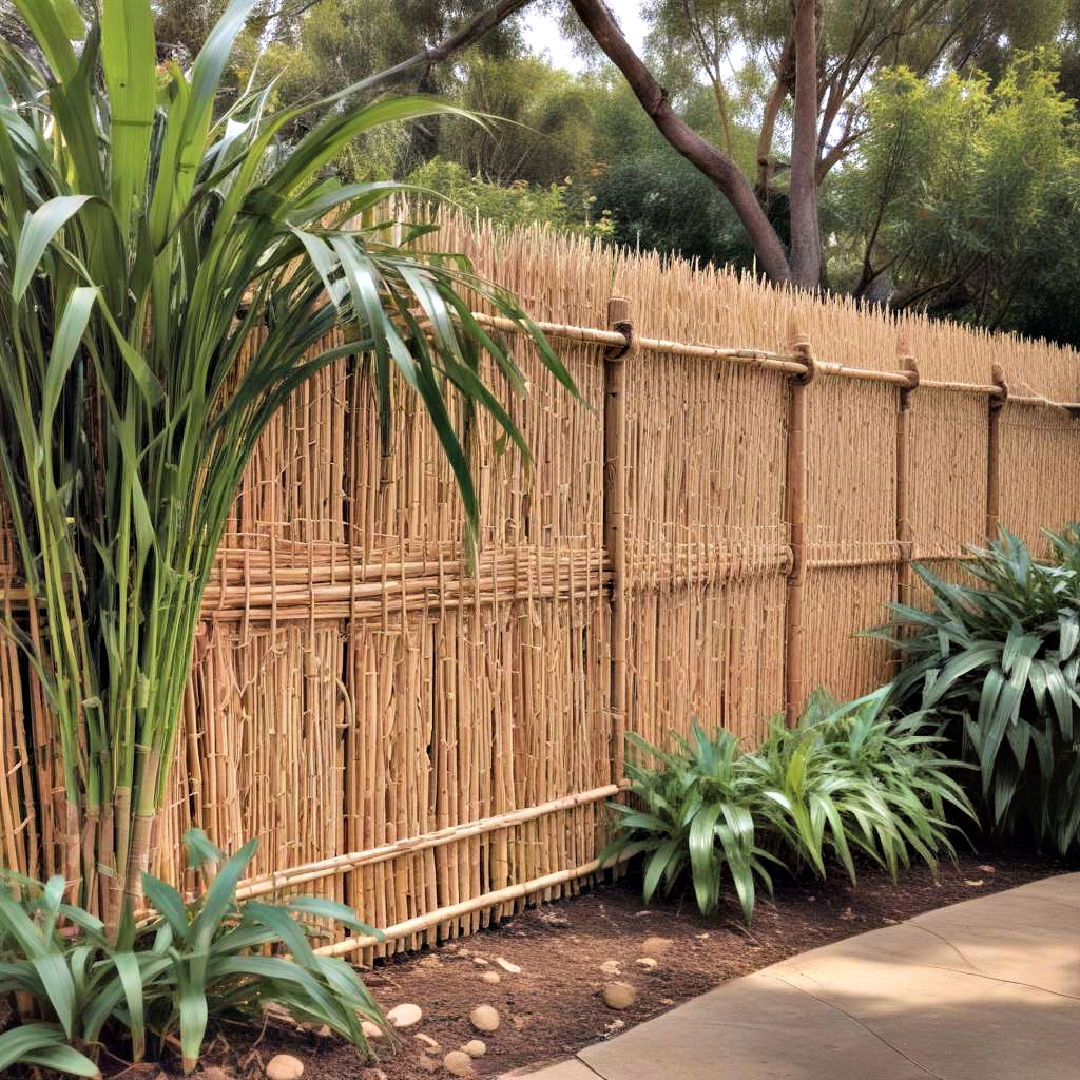 affordable reed fence - 25 Decorative Fence Ideas