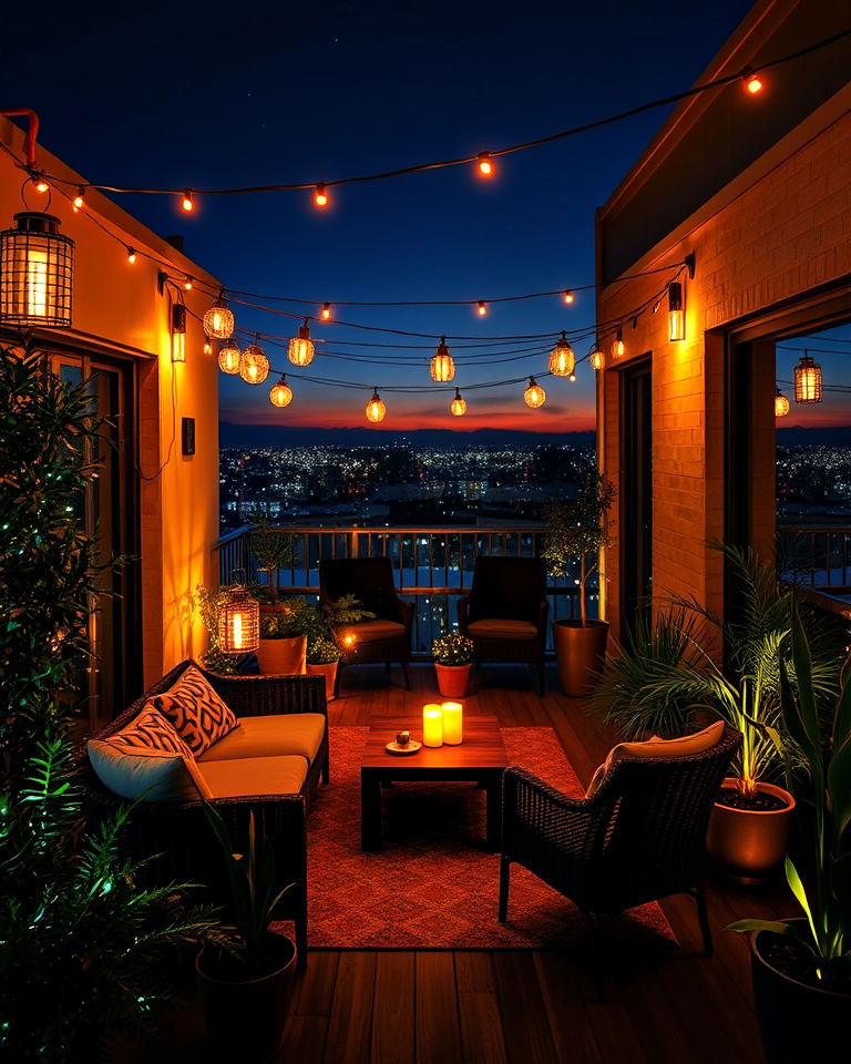 ambient lighting design for penthouse balcony - 20 Penthouse Balcony Ideas