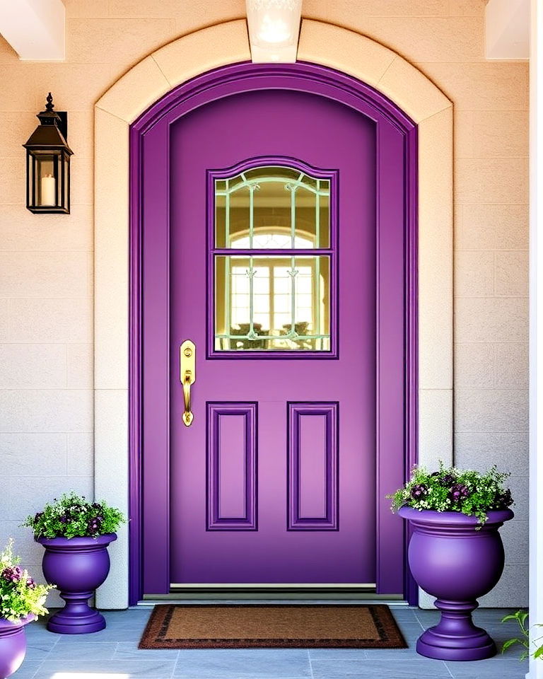 amethyst front door design - 20 Purple Front Door Ideas