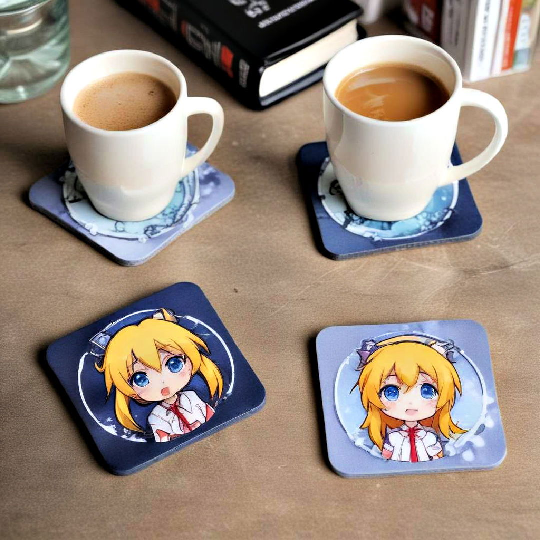 anime themed coasters - 40 Anime Room Ideas