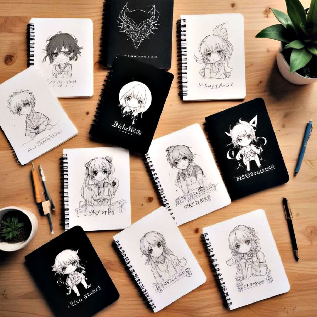 anime themed notebooks collection - 40 Anime Room Ideas