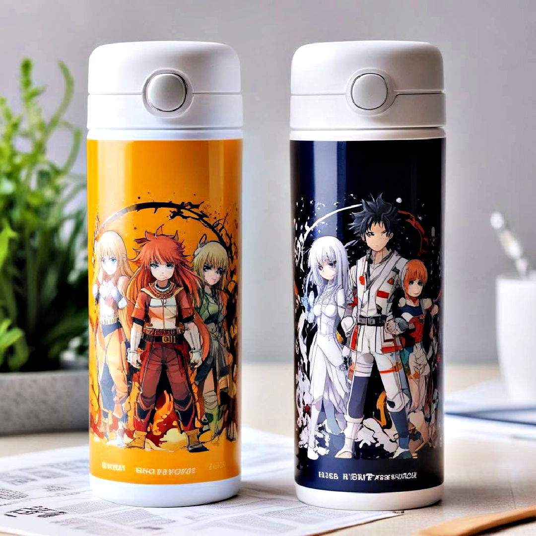 anime themed thermoses - 40 Anime Room Ideas