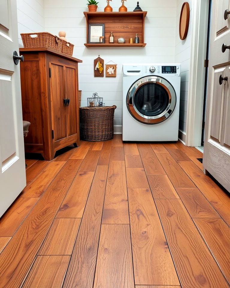 antique hickory floor with vintage charm - 30 Wood Floor Colors