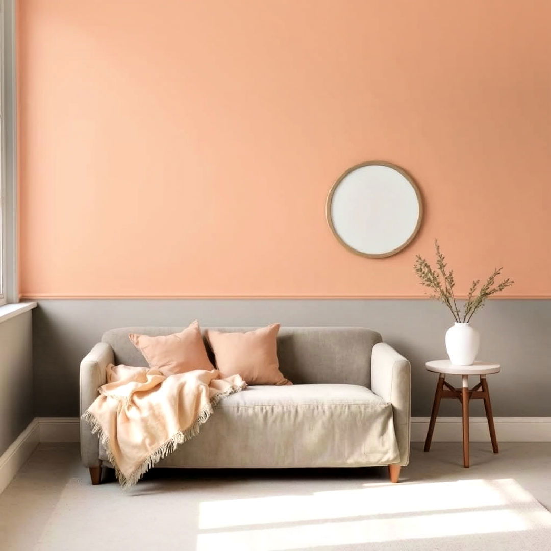 apricot and dove gray for sitting room - 40 Warm Color Palettes for Every Room in the House