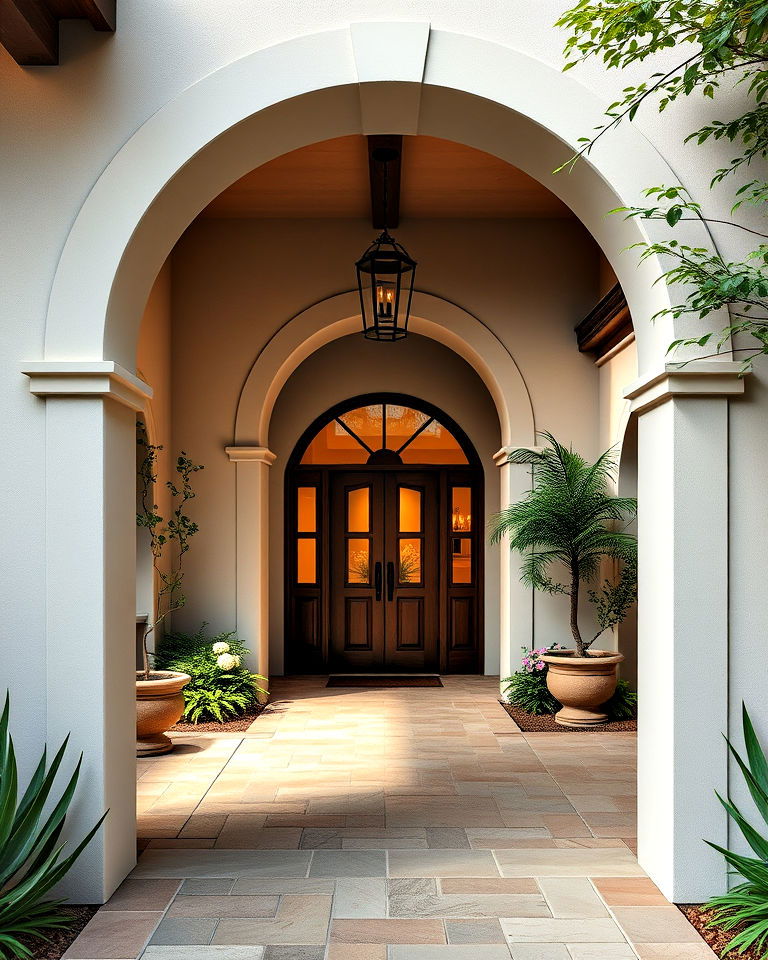 arched courtyard entryways for spanish bungalow - 25 Spanish Bungalow Exterior Ideas