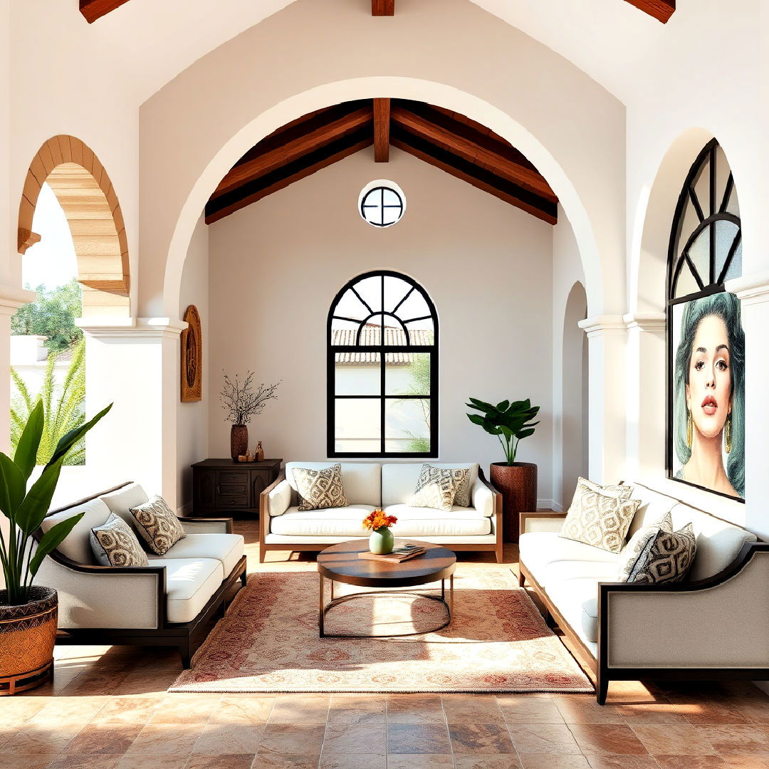 arched doorways and windows ideas - 25 Spanish Style Living Room Ideas