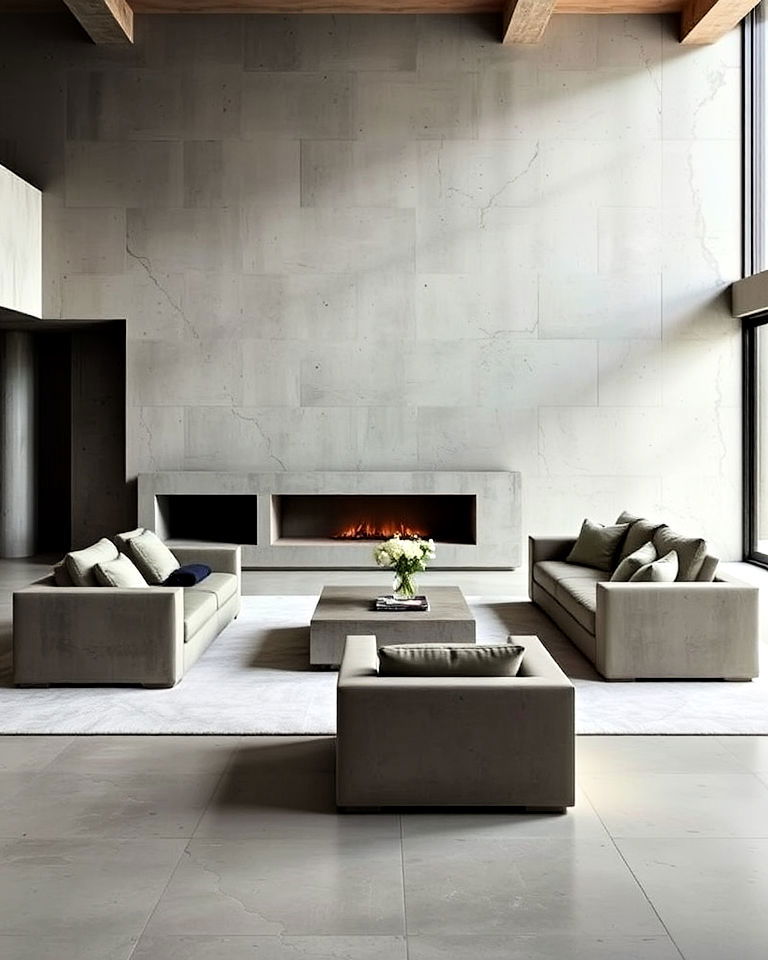 architectural geometric furniture shapes - 20 Brutalism Interior Design Ideas
