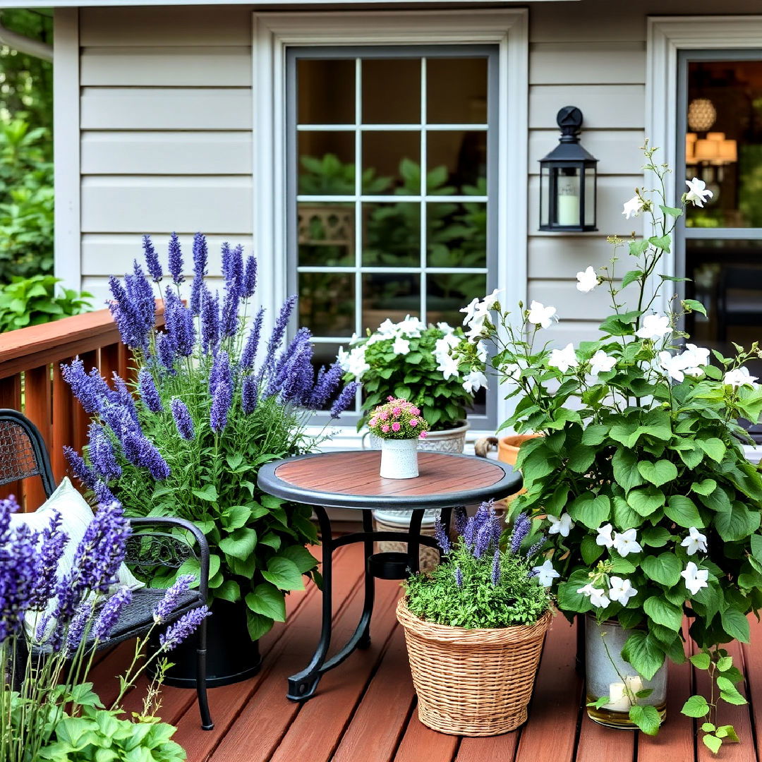 aromatic plants to enjoy fragrance - 25 Deck Decorating Ideas With Plants