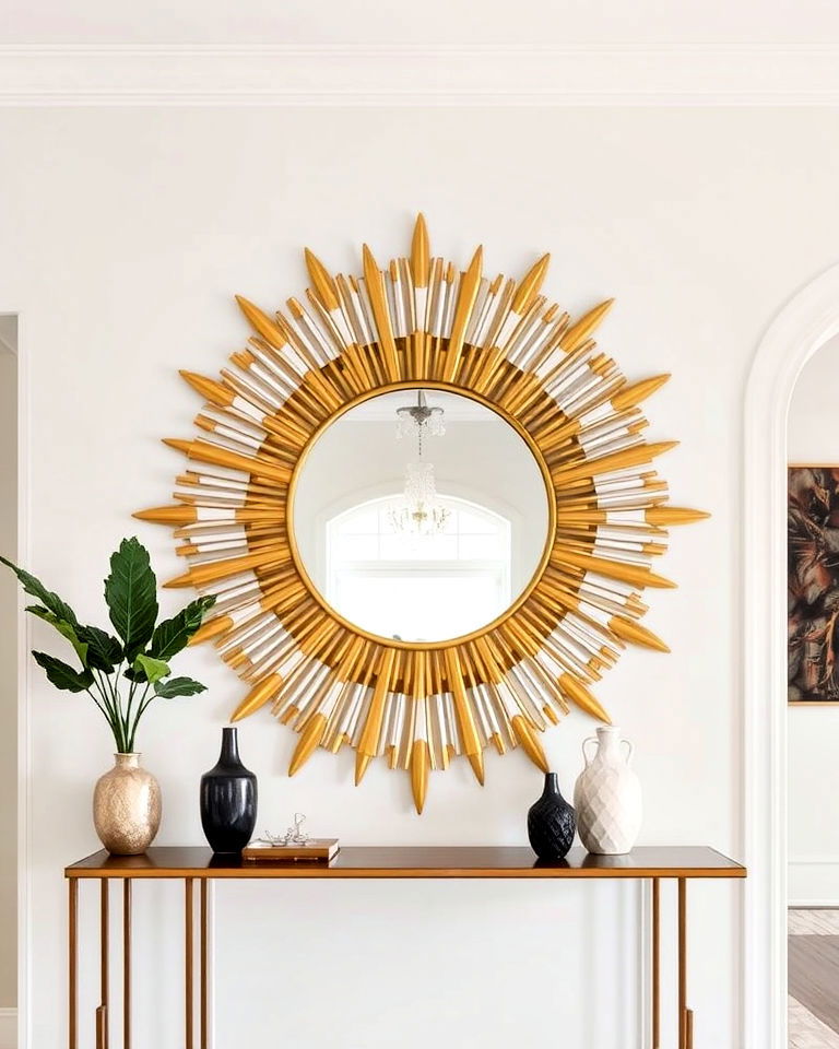 art deco design sunburst mirror - 30 Art Deco Interior Design Ideas
