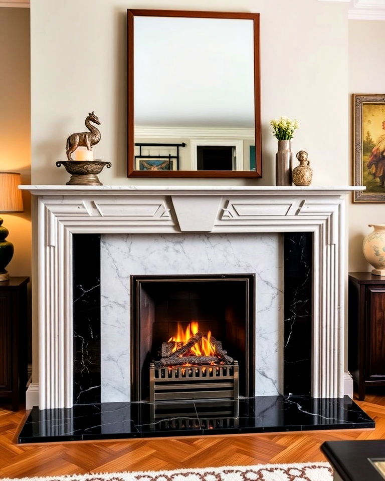 art deco fireplace ideas - 30 Art Deco Interior Design Ideas