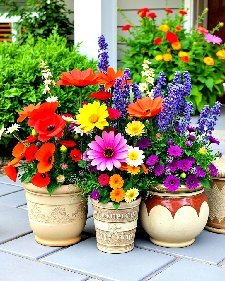 artificial wildflowers for landscape - 20 Landscaping With Artificial Plants