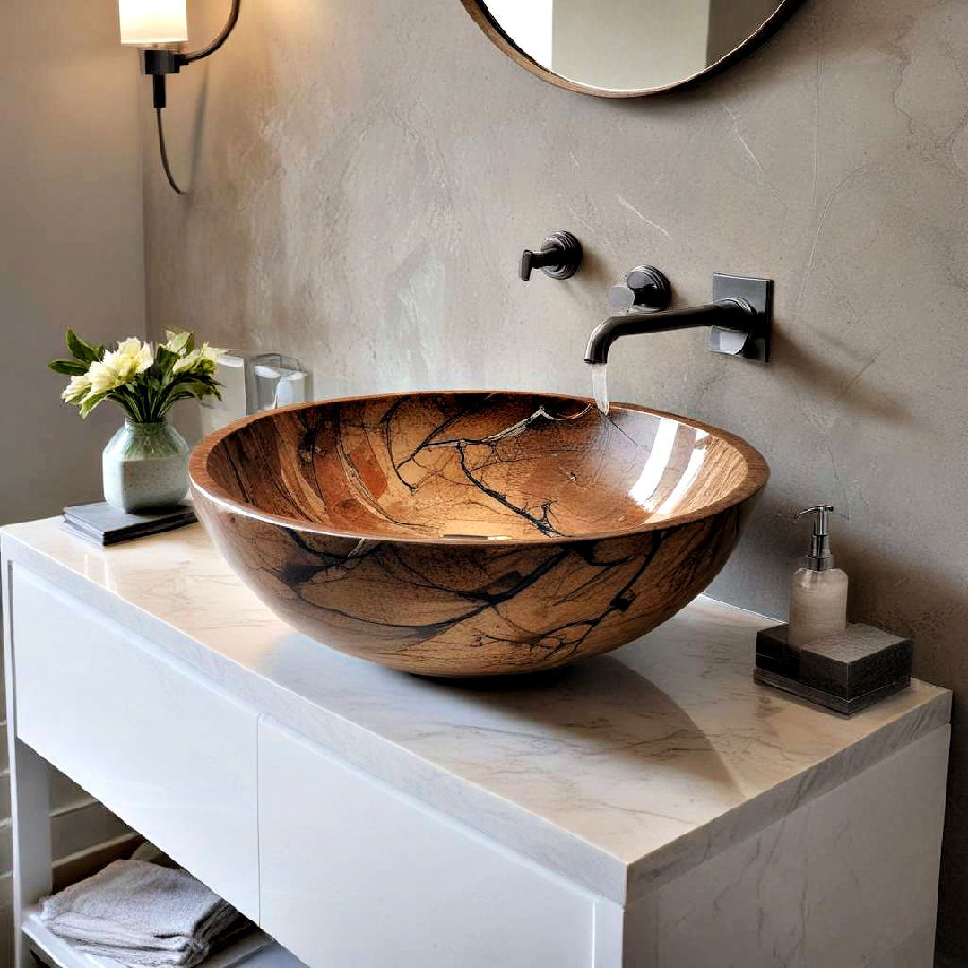 artistic vessel sink for bathroom - 40 Bathroom Design Ideas