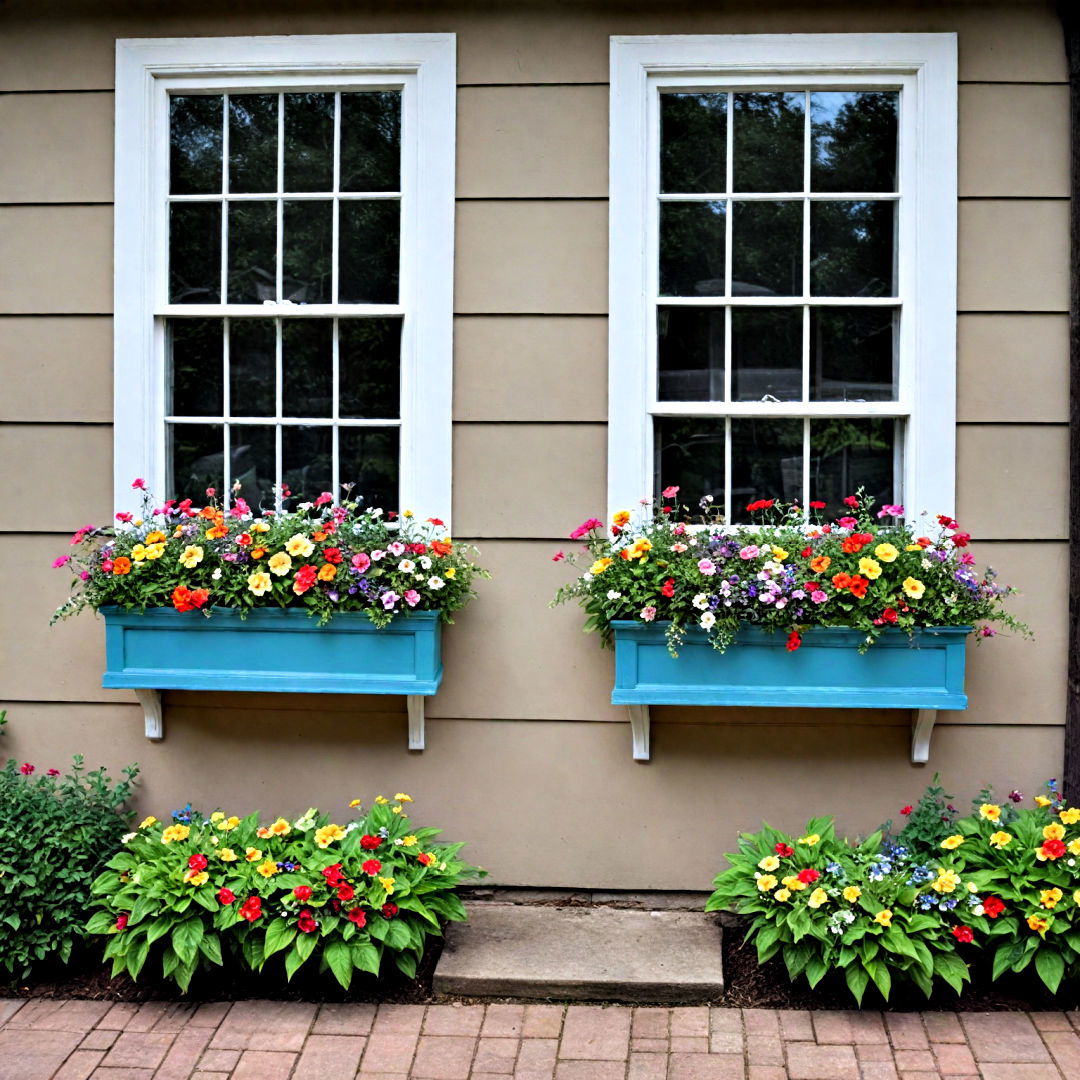 attach window boxes - 40 Small Backyard Ideas