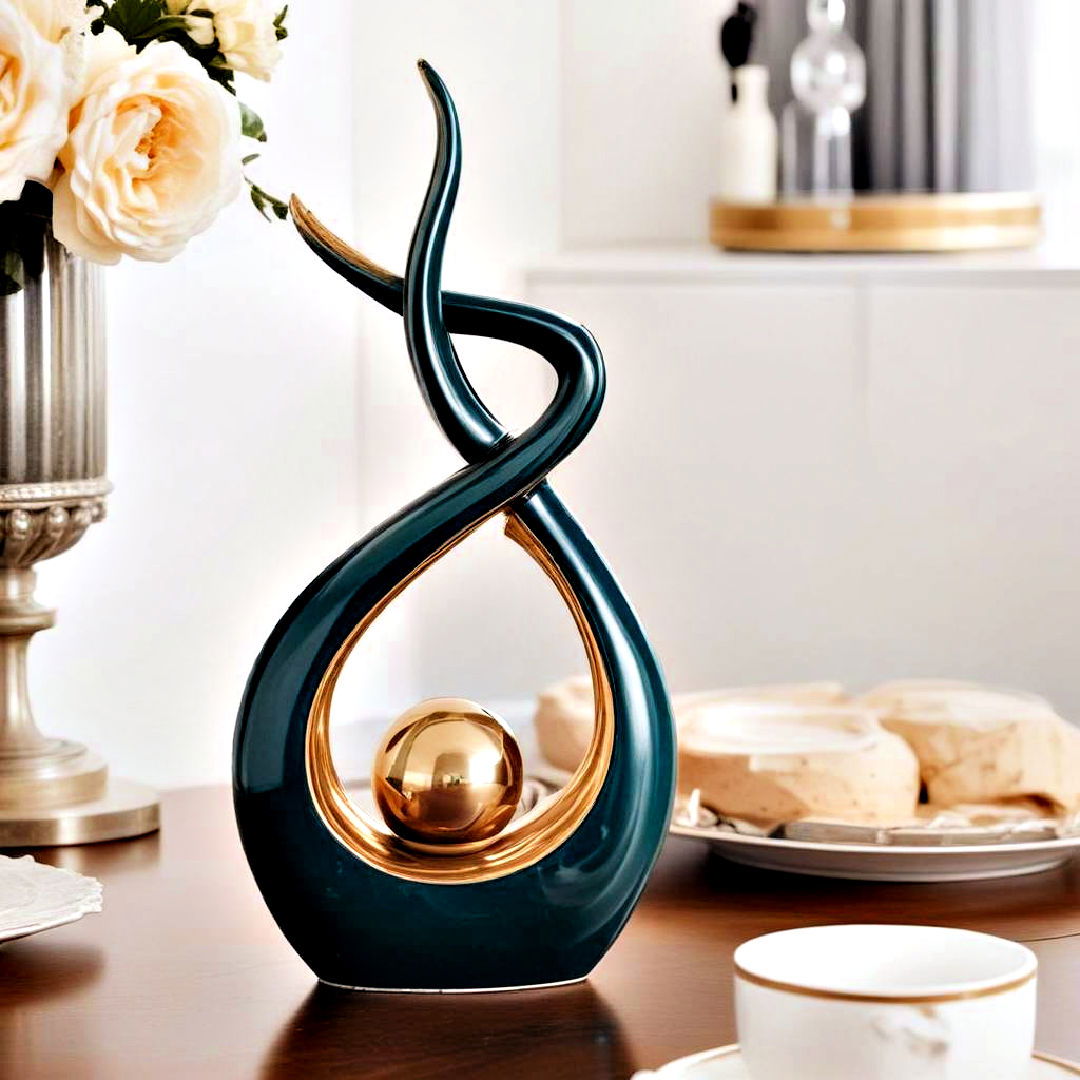 attractive sculptural element - 40 Living Room Ideas