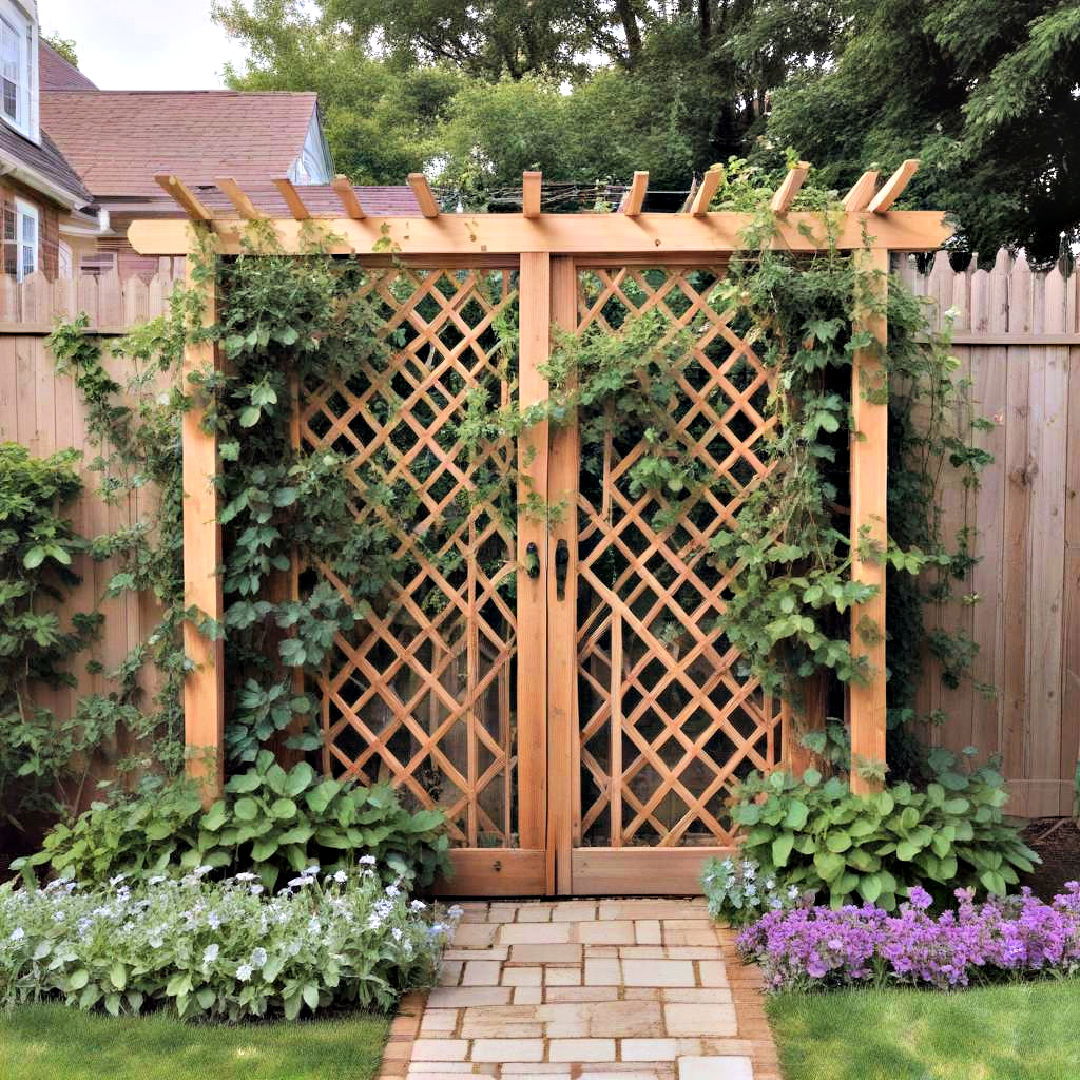 attractive trellis for backyard - 40 Backyard Ideas